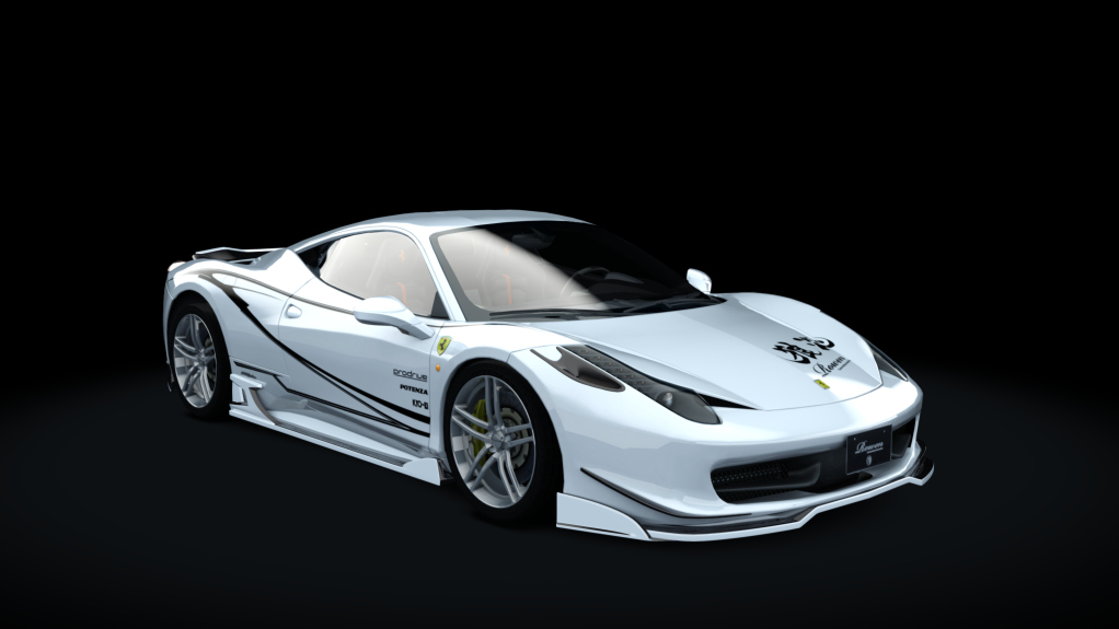 Ferrari 458 ROWEN International, skin ROWEN White