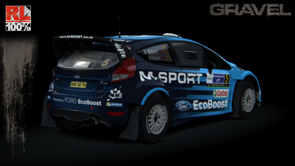 Ford Fiesta WRC 2015 Gravel, skin Ostberg_Mexico