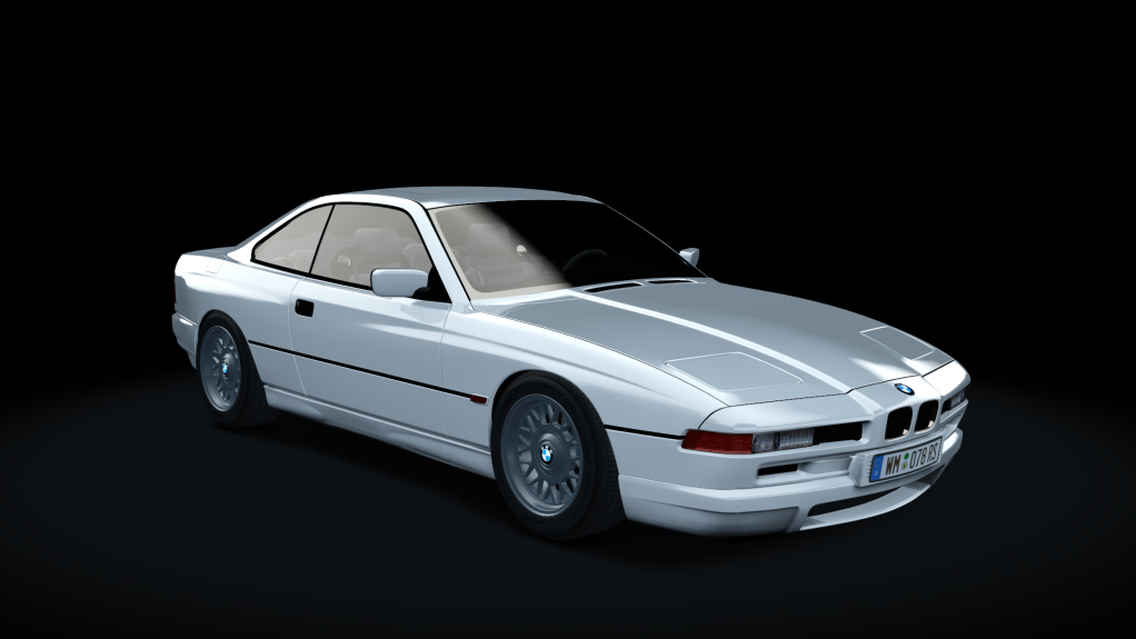 BMW 850i - 1990, skin Alpine_White_218