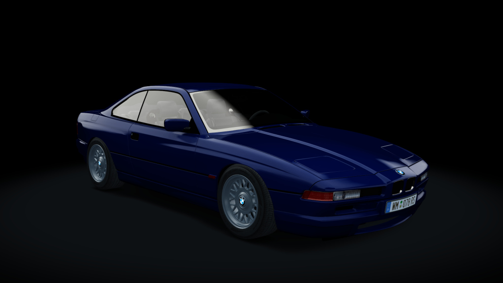 BMW 850i - 1990, skin Atlantis_Blue_207