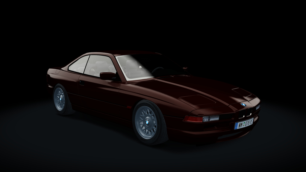 BMW 850i - 1990, skin Brocade_Red_259_Metallic