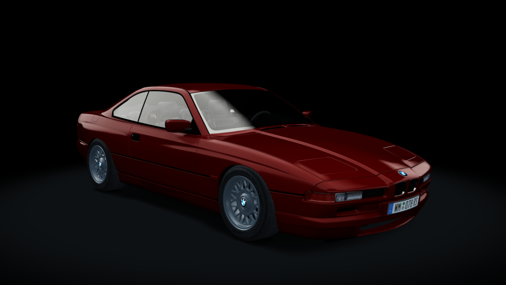 BMW 850i - 1990, skin Calypso_Red_252_Metallic