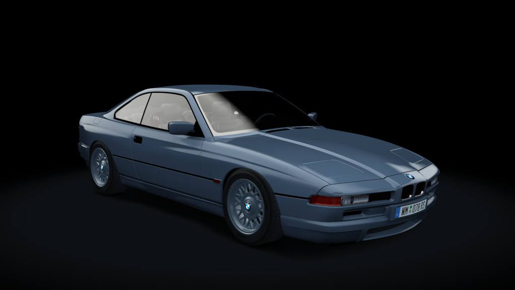 BMW 850i - 1990, skin Glacier_Blue_280_Metallic