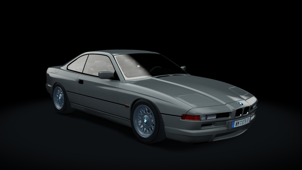 BMW 850i - 1990, skin Granite_Silver_237_Metallic