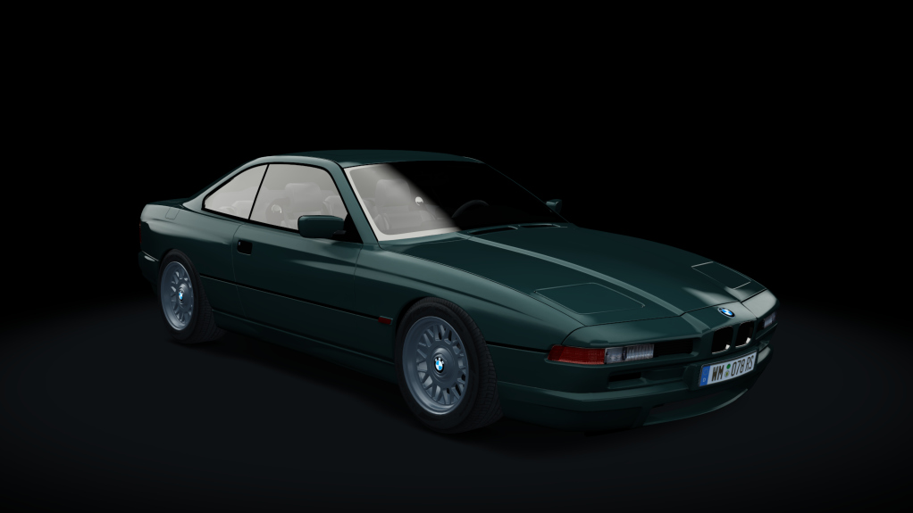 BMW 850i - 1990, skin Laguna_Green_266_Metallic