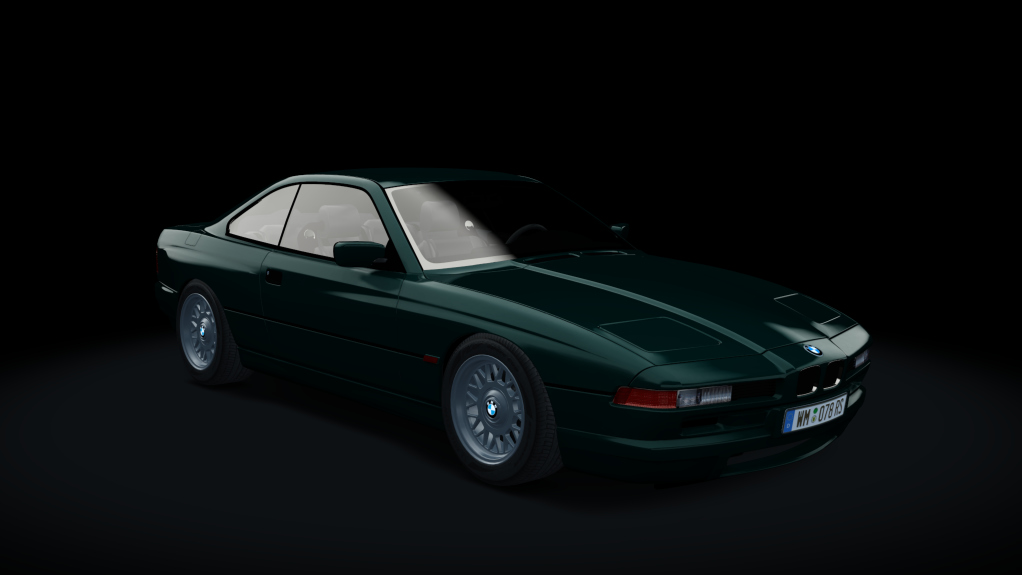 BMW 850i - 1990, skin Nautical_Green_322