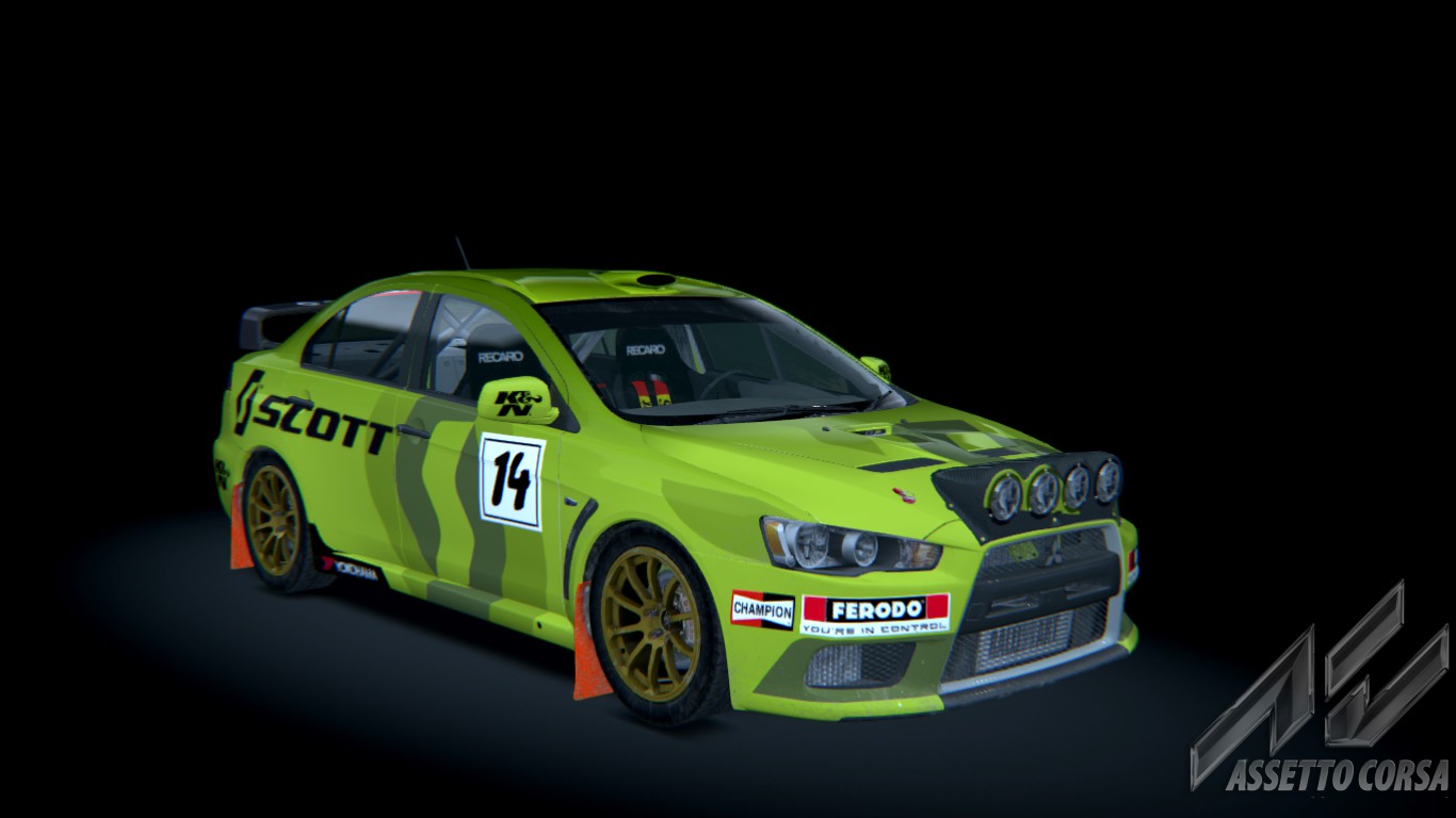 Mitsubishi Lancer EVO10, skin DIRT4