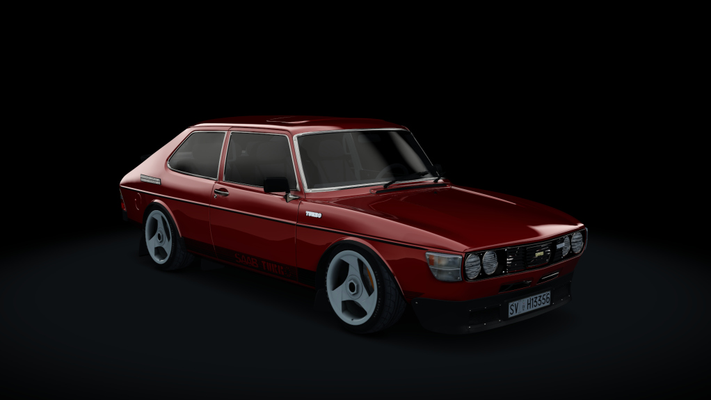 Saab 99 Turbo S Aero, skin Cardinal_Red