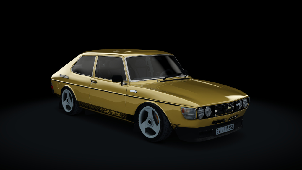 Saab 99 Turbo S Aero, skin Yellow