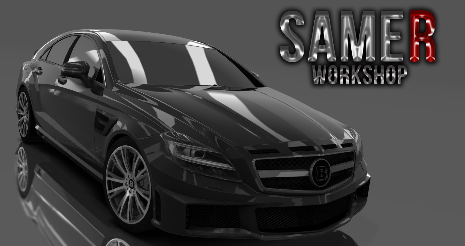 Mercedes CLS BRABUS ROCKET 800, skin Indium Gray Metallic