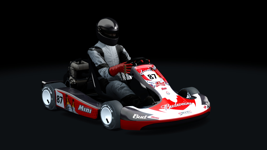 shifter_kart_250cc, skin BUDWEISER