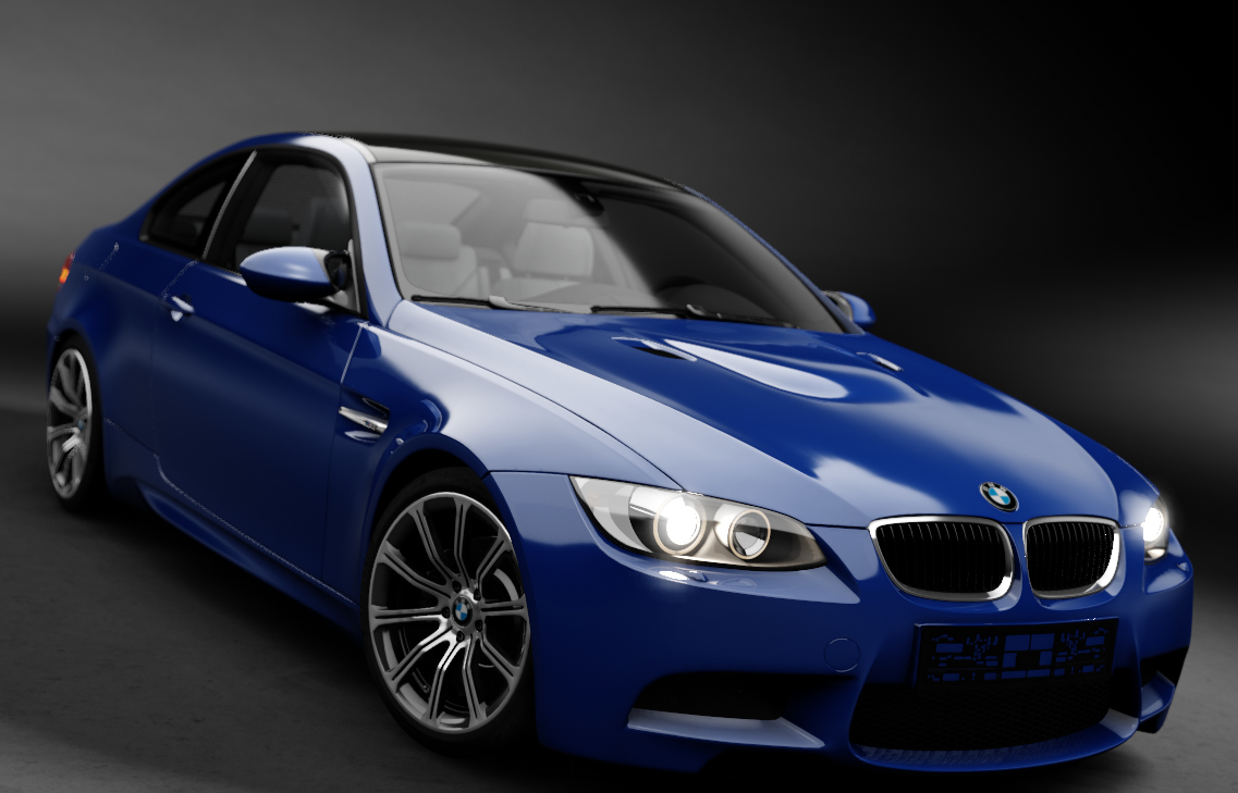 BMW M3 E92, skin Interlagos Blue