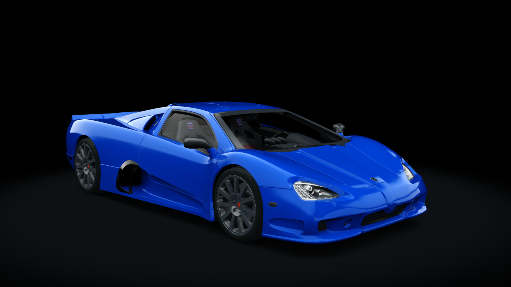 SSC Ultimate Aero 2010, skin royal cerulean