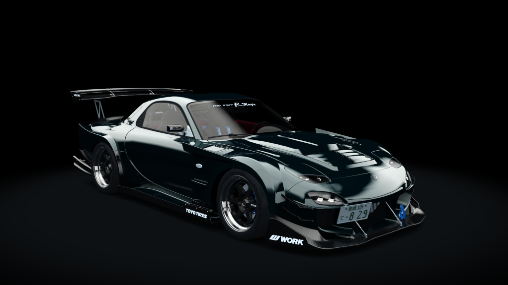 Mazda RX-7 "Enchanter", skin 00_dark_green_itsdraik_special