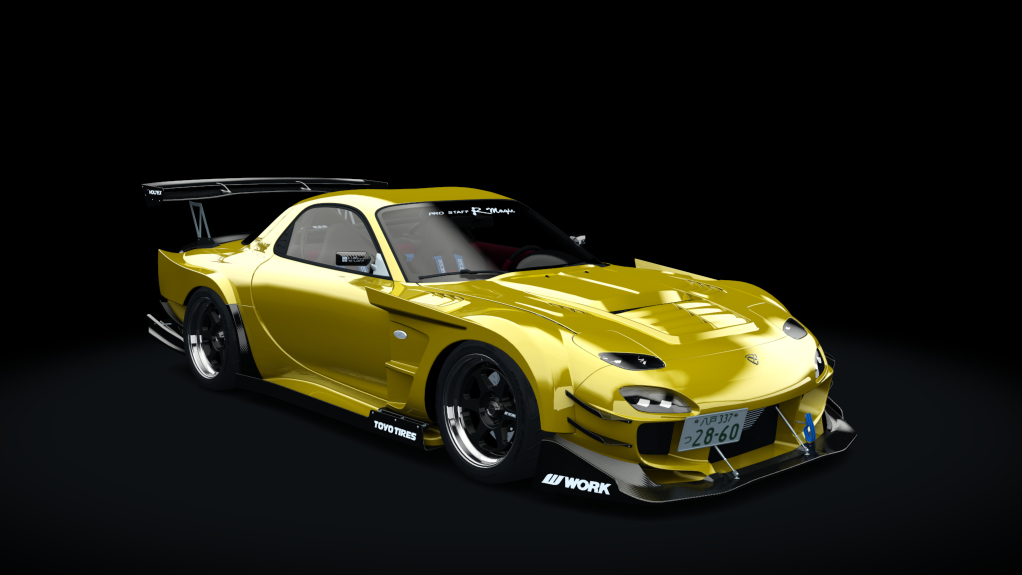 Mazda RX-7 "Enchanter", skin 00_sunburst_yellow