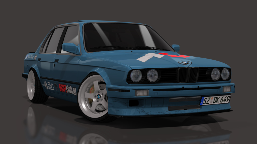 SVD BMW E30 Sedan M50 turbo, skin Brillant Blue