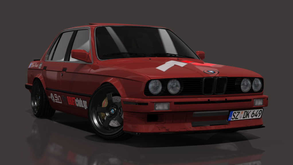 SVD BMW E30 Sedan M50 turbo, skin Brown Red