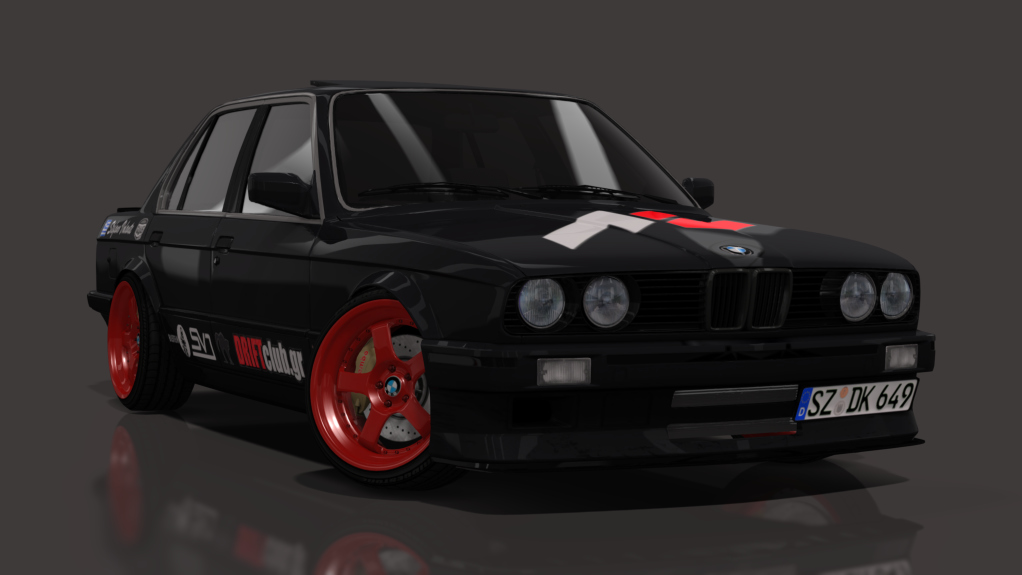 SVD BMW E30 Sedan M50 turbo, skin Jet Black