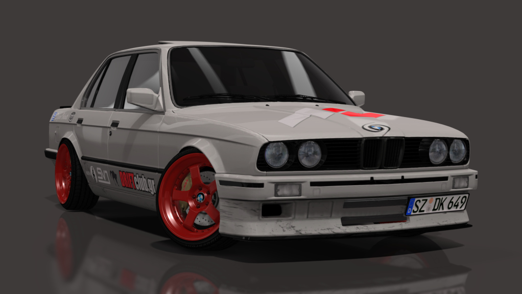 SVD BMW E30 Sedan M50 turbo, skin Signal White