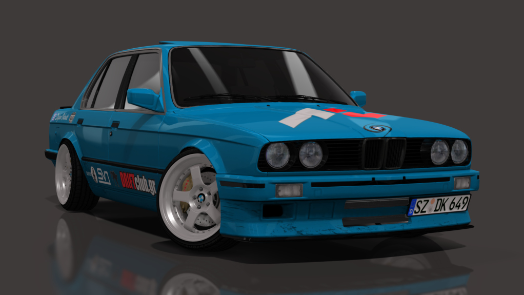 SVD BMW E30 Sedan M50 turbo, skin Sky Blue