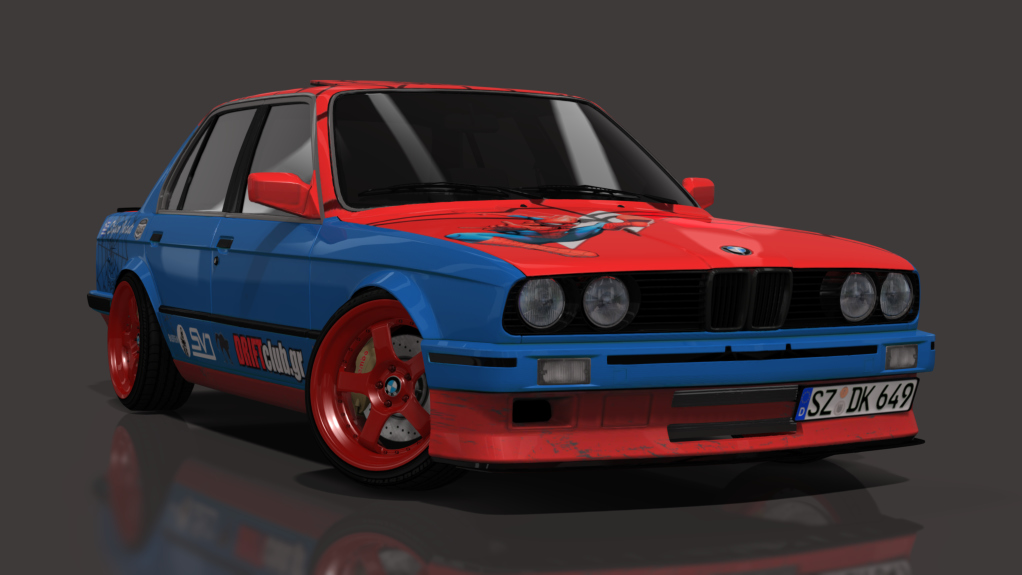 SVD BMW E30 Sedan M50 turbo, skin Spider Web