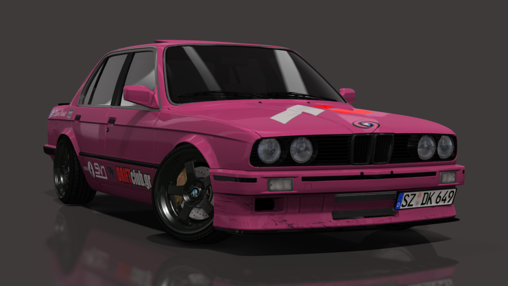 SVD BMW E30 Sedan M50 turbo, skin Telemagenta