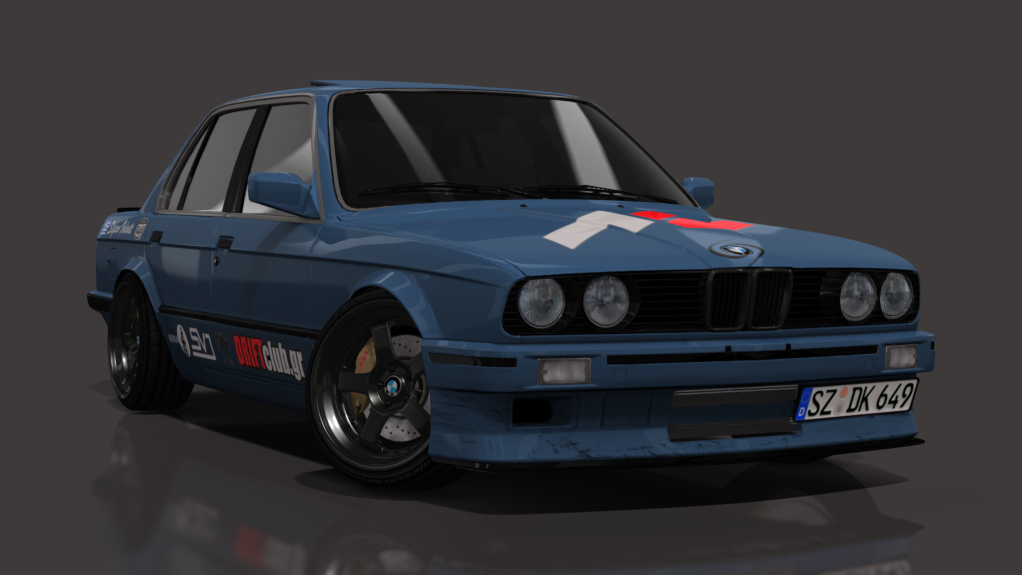 SVD BMW E30 Sedan M50 turbo, skin Violet Blue