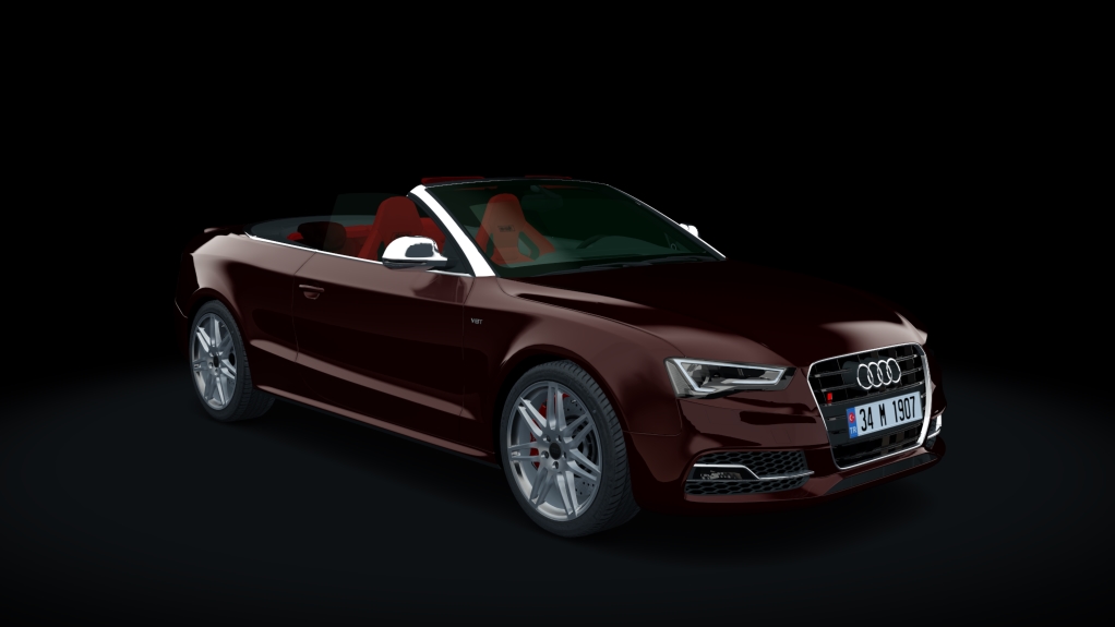 Audi S5 4.2 FSI Cabriolet, skin rubellite_red_metallic