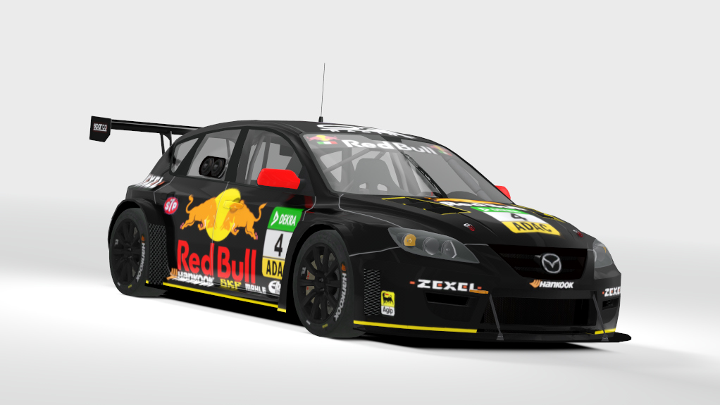 Mazda 3 TCR, skin 4_Team RedBull