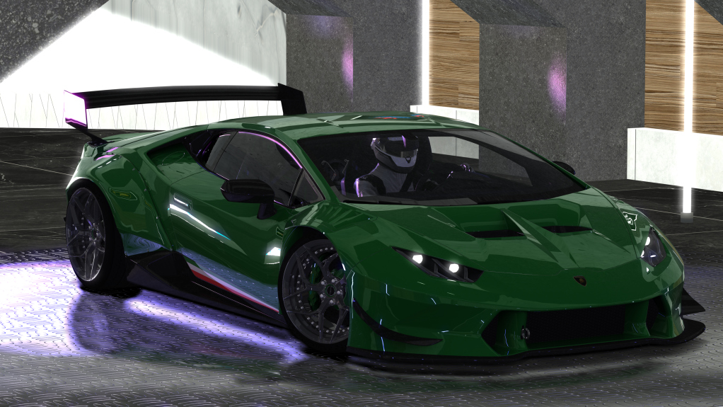 Lamborghini Huracan manual  TIResArpi, skin green