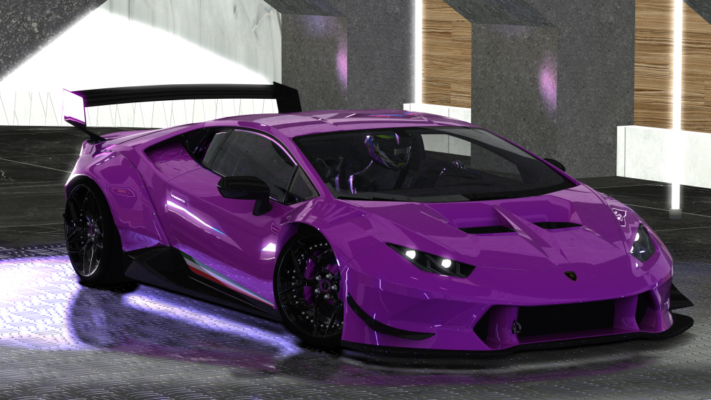 Lamborghini Huracan manual  TIResArpi, skin hotpink