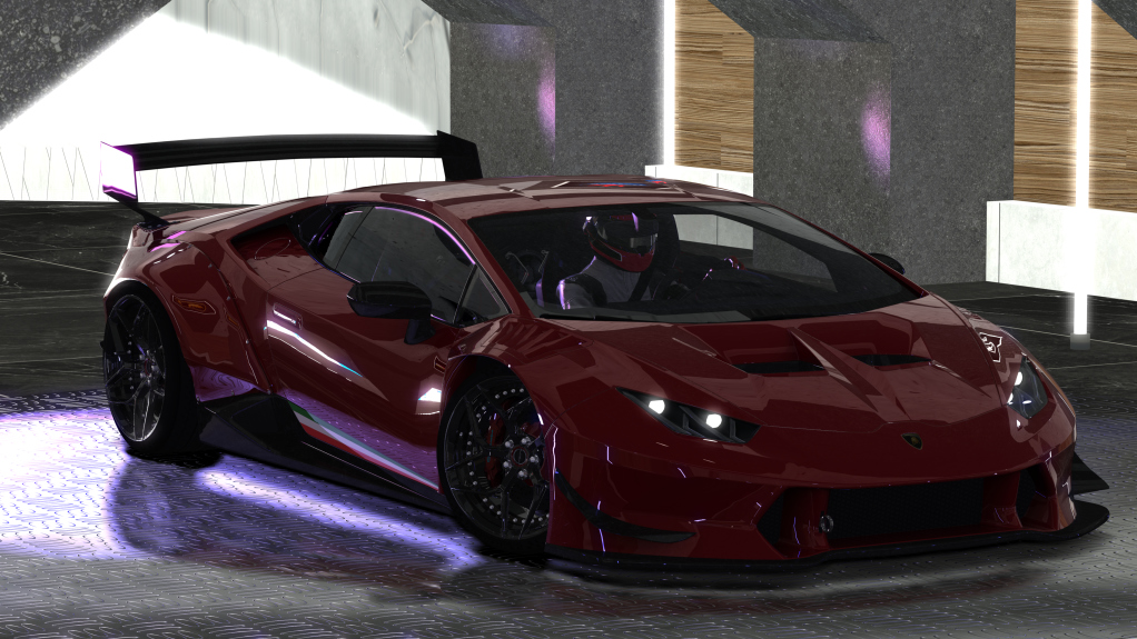 Lamborghini Huracan manual  TIResArpi, skin rosso_efesto