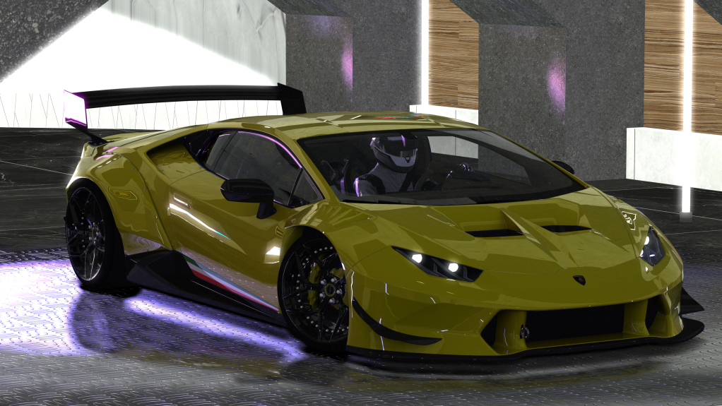 Lamborghini Huracan manual  TIResArpi, skin yellow