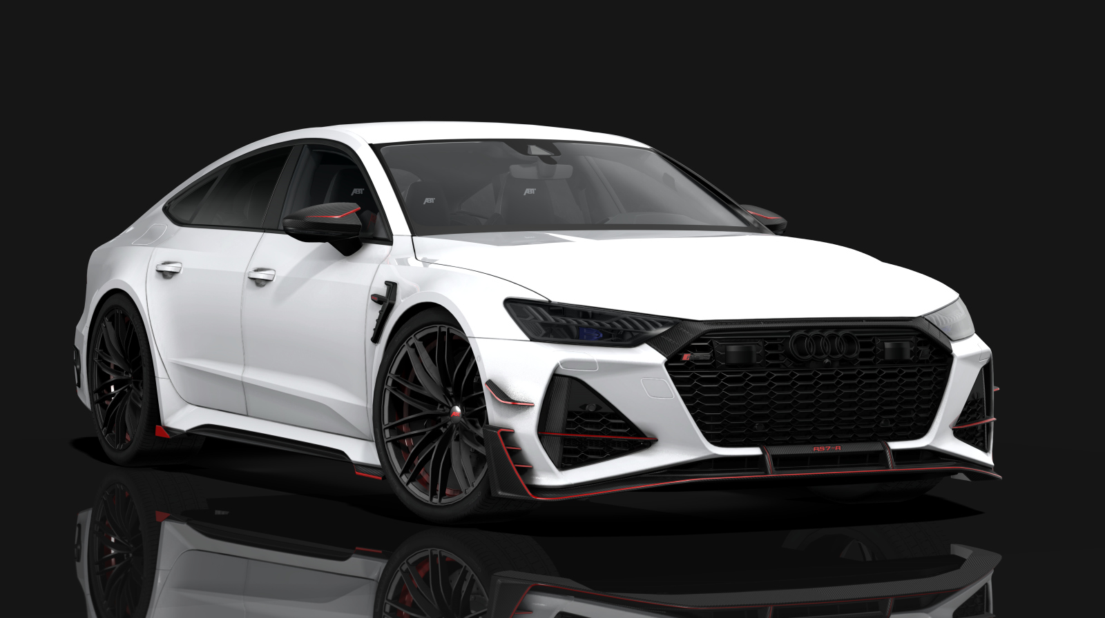 Audi RS7-R ABT, skin carrara_white_metalic