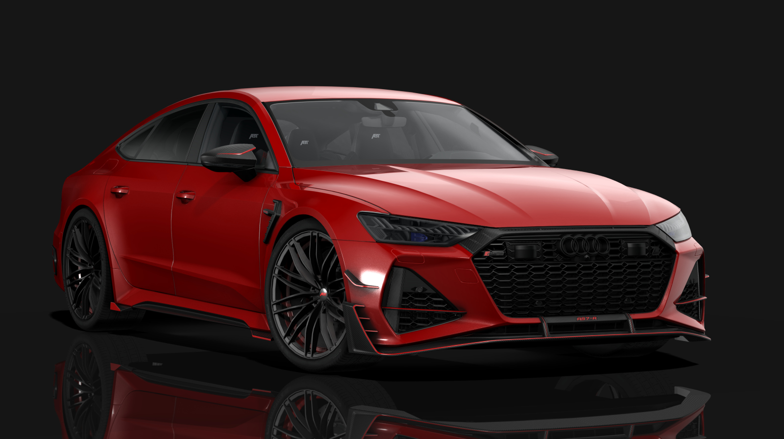 Audi RS7-R ABT, skin guards_red