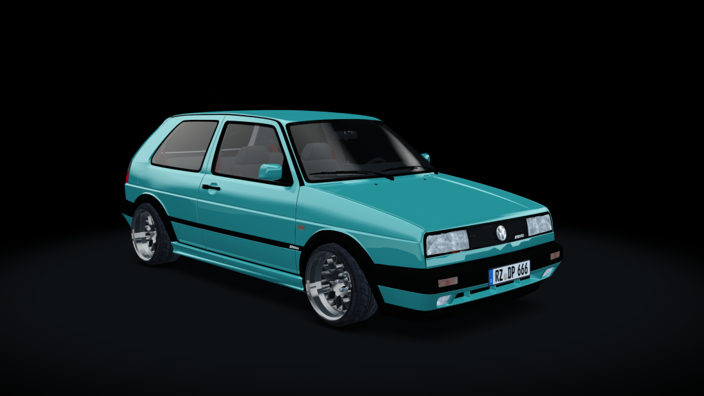 VW Golf II VR6, skin Montanna_Metallic