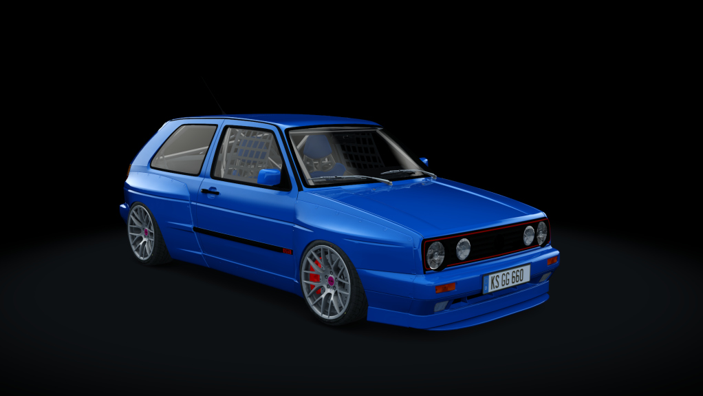 Volkswagen Golf Mk2 GTI Rallye Turbo Quattro, skin navy_blue