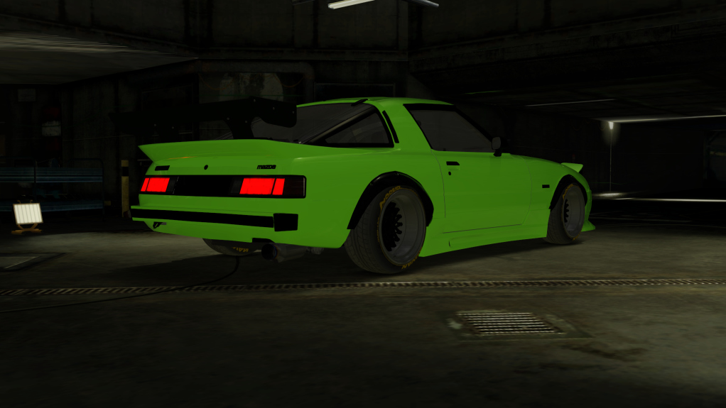 Mazda SAVANNA RX-7 GSL-SE 20B, skin Mach_Green