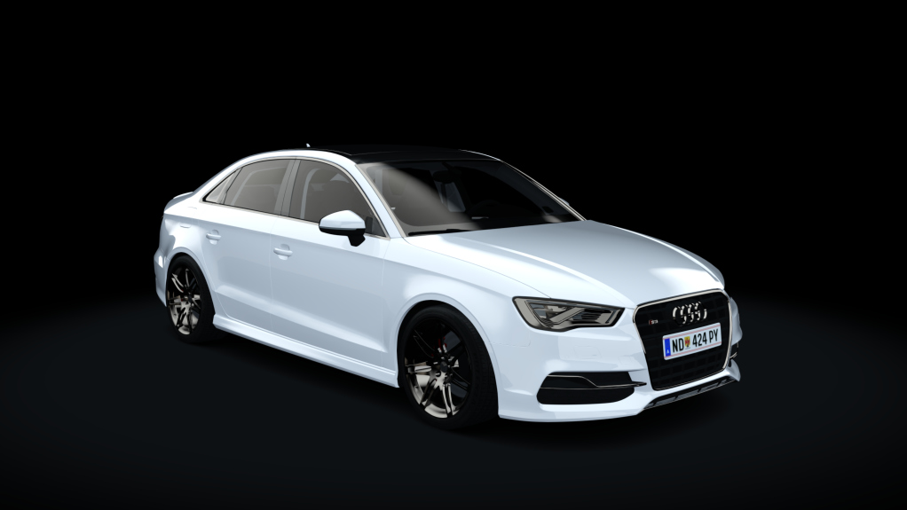 Audi S3 Sedan, skin White Black