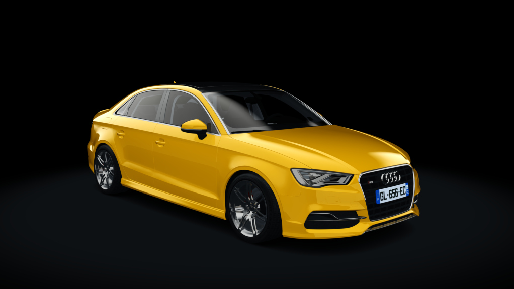Audi S3 Sedan, skin Yellow Crom