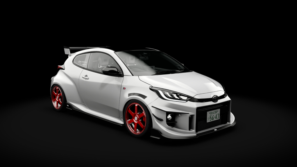 TOM'S Toyota GR Yaris, skin White