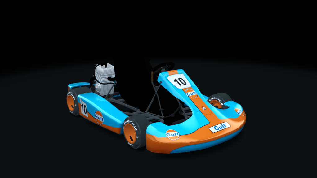 Shifter Kart 125, skin GULF