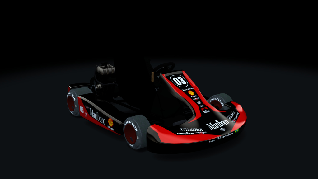 Shifter Kart 125, skin Honda_Marlboro