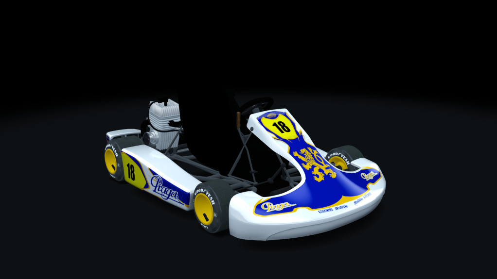 Shifter Kart 125, skin Praga