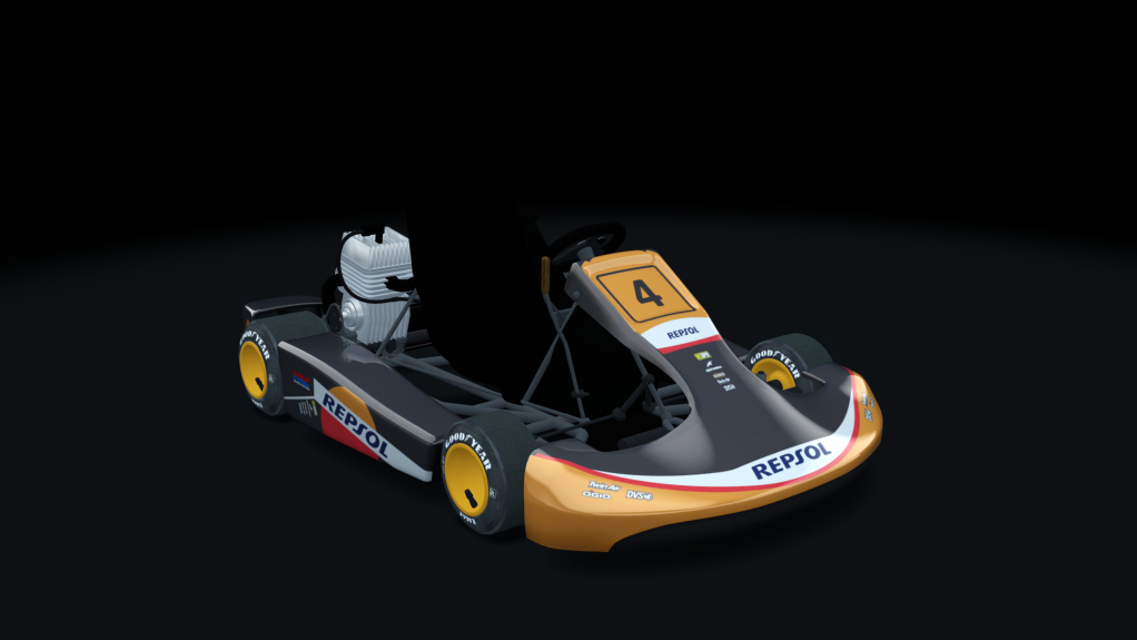 Shifter Kart 125, skin Repsol
