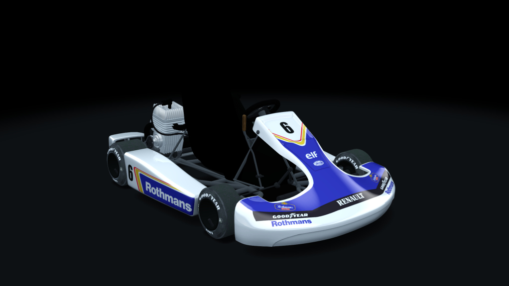 Shifter Kart 125, skin Rothmans