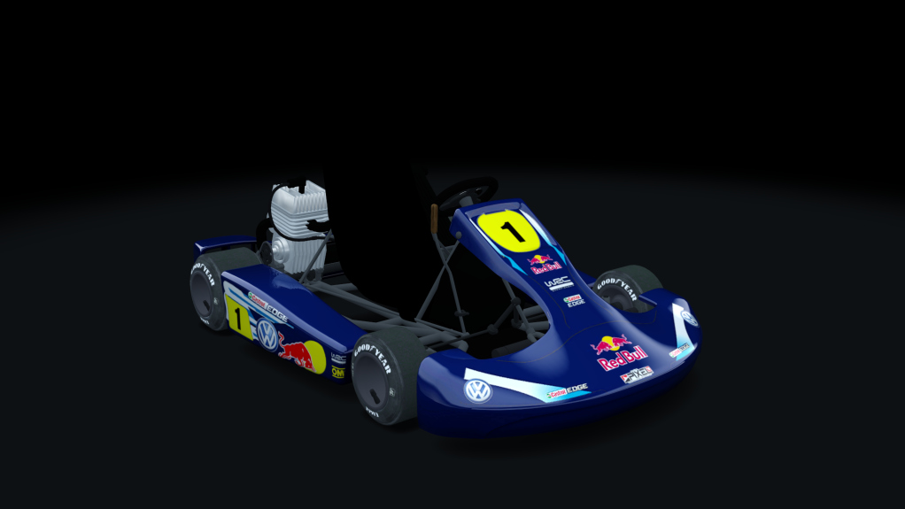 Shifter Kart 125, skin VW_Redbull