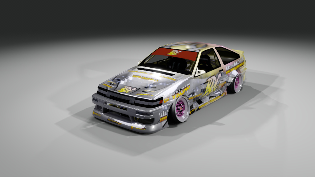 - BDC - Street v4 - AE86, skin BDC Yellow-Pink