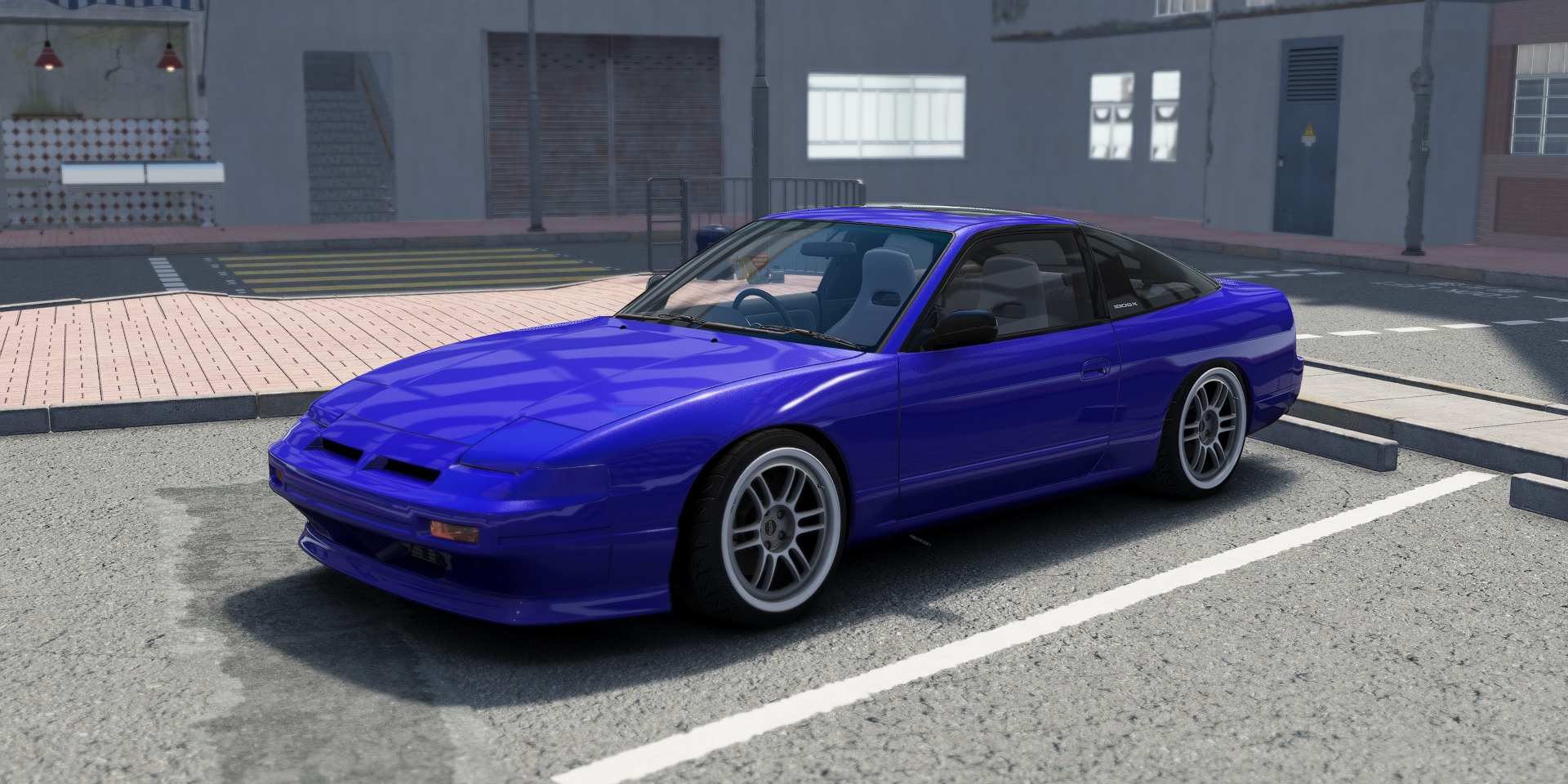 DWG Nissan 180SX, skin Blue