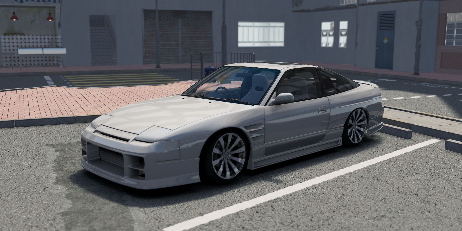 DWG Nissan 180SX G-Corp, skin Sonic_Silver